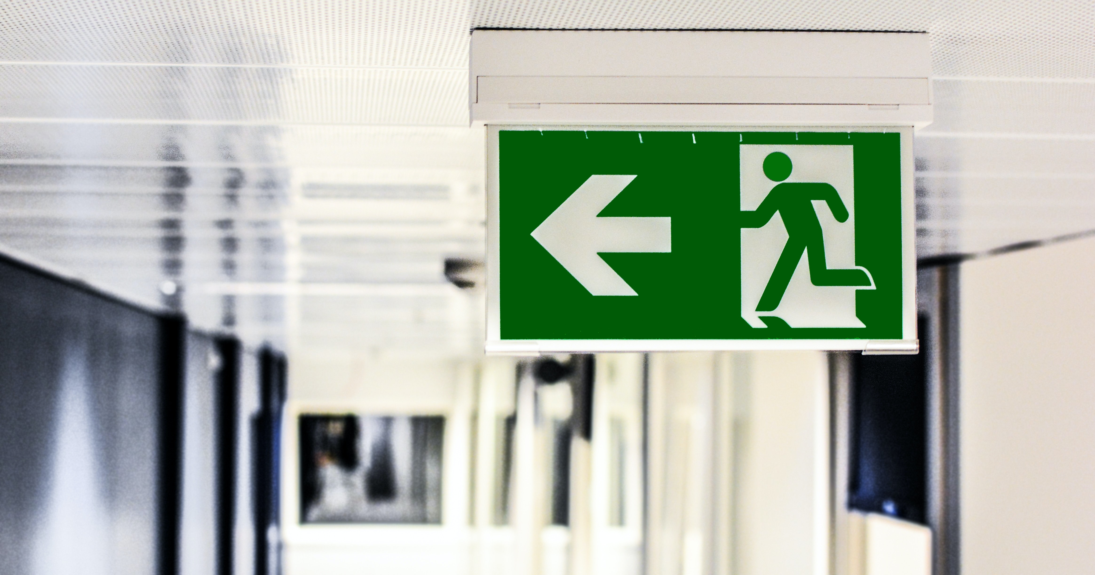 Fire Escape Exit Sign